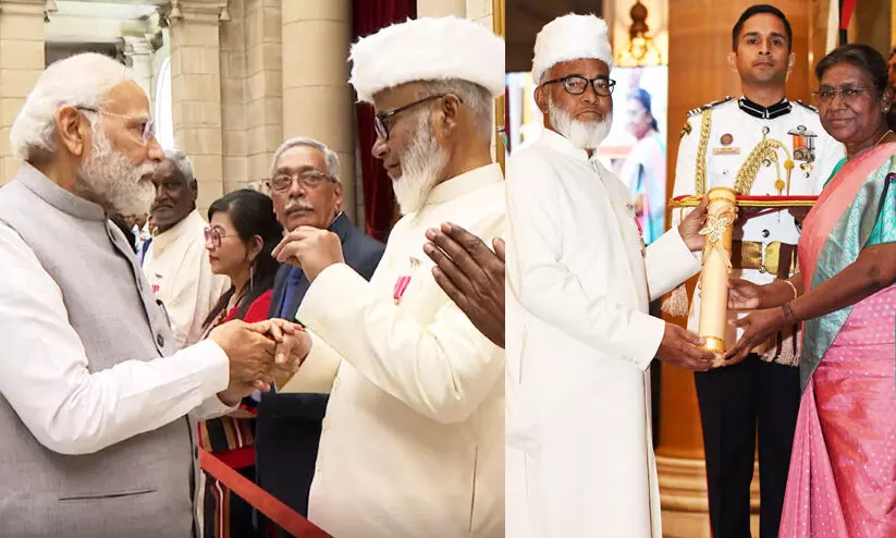 Shah Rasheed Ahmed Quadri with PM Modi