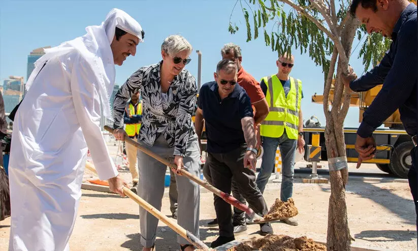 ദോഹ എക്സ്പോ: മരം നട്ടു; ഡച്ച് പവിലിയൻ ഉയരുന്നു ദോഹ എക്സ്പോ: മരം നട്ടു; ഡച്ച് പവിലിയൻ ഉയരുന്നു