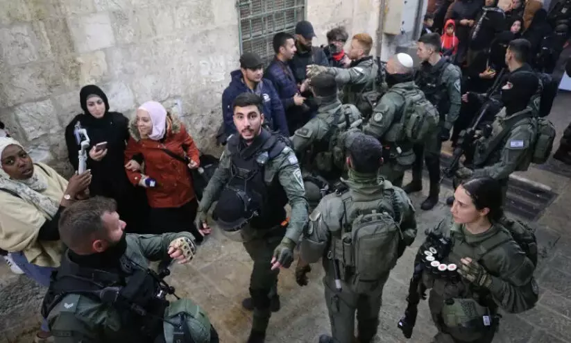 israel troops in al aqsa