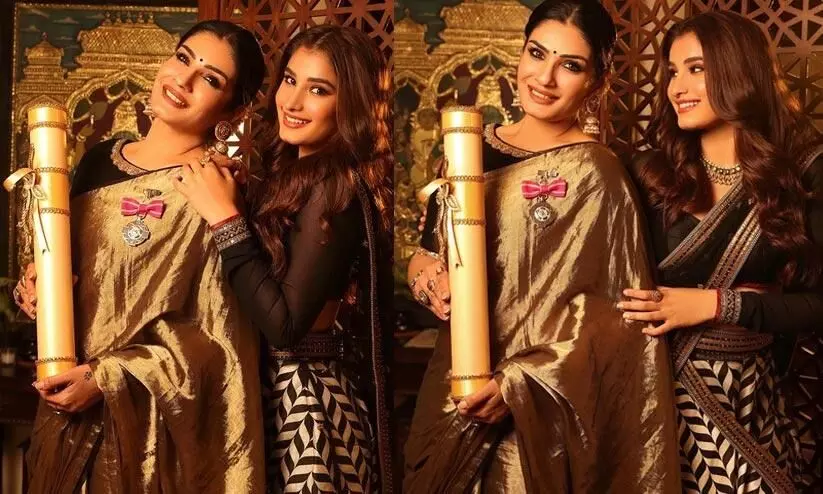 Your humility, grace and kindness inspires me And  Ranbir, Rasha Thadani pens note after mother Raveena Tandon receives Padma Shri