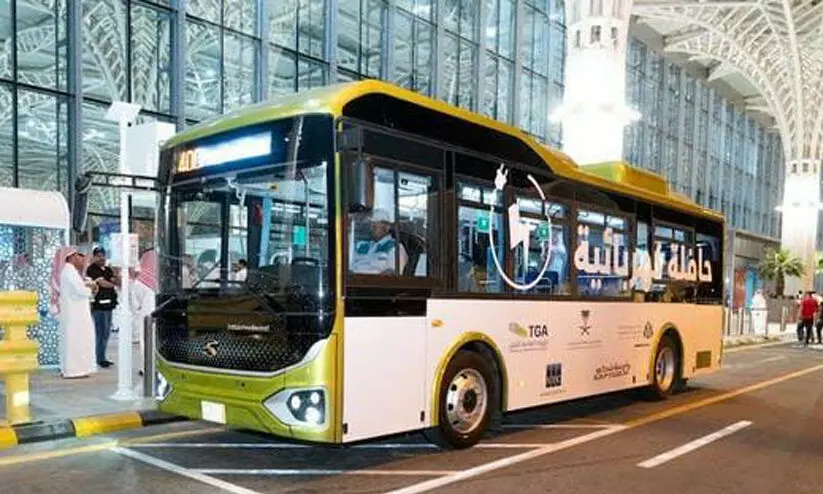 Madinah mosque, Electric bus service
