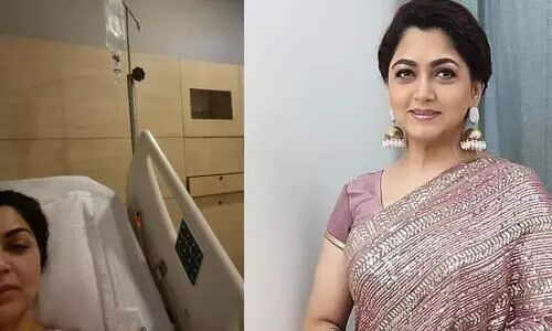 Kushboo Sundar hospitalised after suffering from high fever