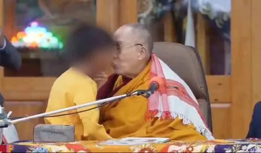 Dalai Lamas video asking minor boy to suck his tongue triggers row