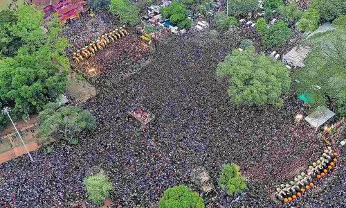 തൃശൂർ പൂരം: ഒ​രു​ക്കം അവസാനഘട്ടത്തിൽ