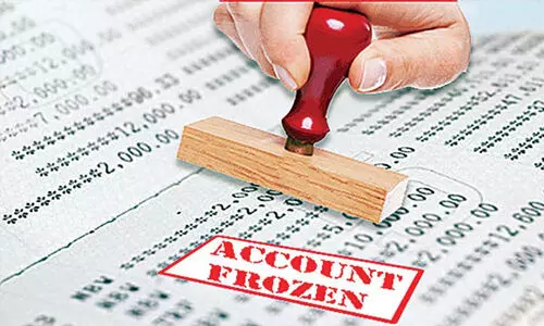 bank account freezed