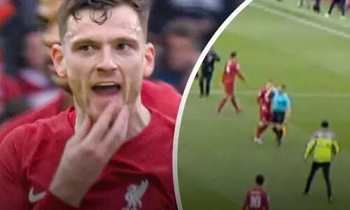 ലിവർപൂൾ താരത്തെ കൈമുട്ടുകൊണ്ട് മുഖത്തിടിച്ച് അസി. റഫറി; പ്രിമിയർ ലീഗിൽ പുതിയ വിവാദം