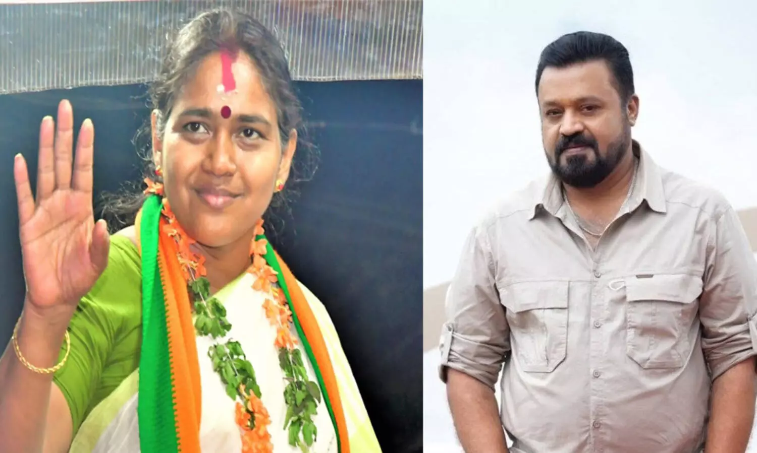 suresh gopi. sobha suredhran