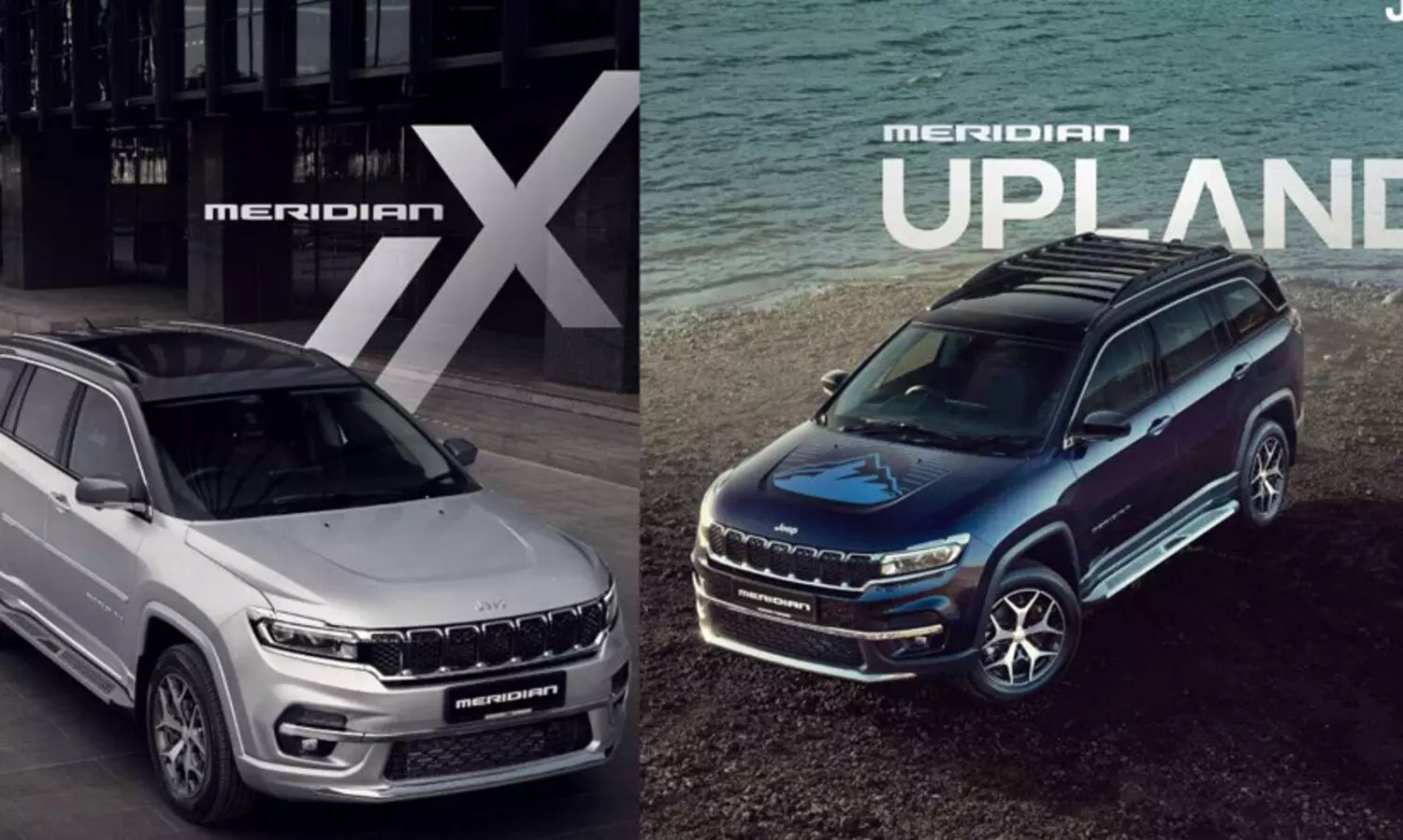 ഓഫ് റോഡിൽ അപ്‌ലാൻഡ്, സ്റ്റൈലൻ എക്‌സ്; ജീപ്പ് മെറിഡിയൻ പ്രത്യേക പതിപ്പുകൾ എത്തി