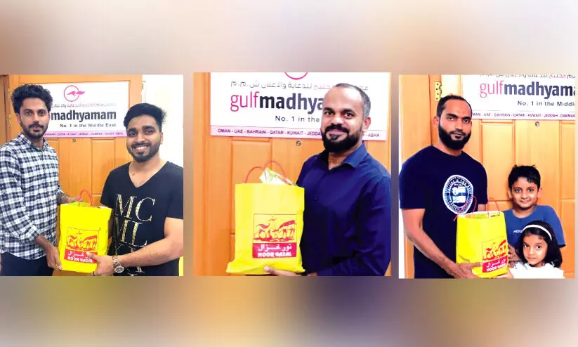 നൂർ ഗസൽ ഫുഡ്​സ്​ റമദാൻ ക്വിസ്;  ആദ്യഘട്ട വിജയികൾക്ക്​ സമ്മാനങ്ങൾ വിതരണം ചെയ്​തു