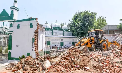 madrasa razed in Bengali Market area of Delhi madrasa razed in Bengali Market area of Delhi