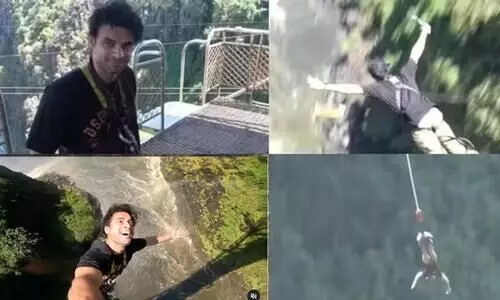 Tovino share a Video of Bungee Jumping at Victoria Falls