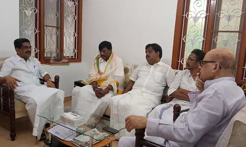 Mullapalli Ramachandran had a meeting with Tariq Anwar