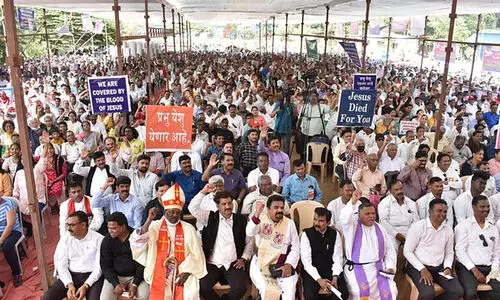 സംഘ്പരിവാർ അതിക്രമങ്ങൾക്ക് എതിരെ ക്രിസ്ത്യൻ കൂട്ടായ്മ ധർണ