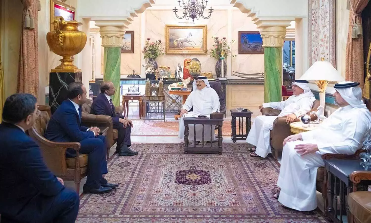 King Hamad, MA Yusuff Ali