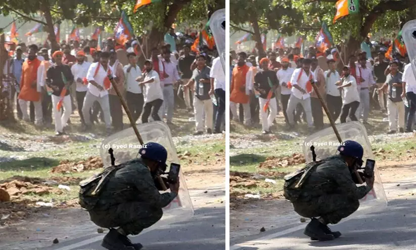 ranchi stone pelting bjp