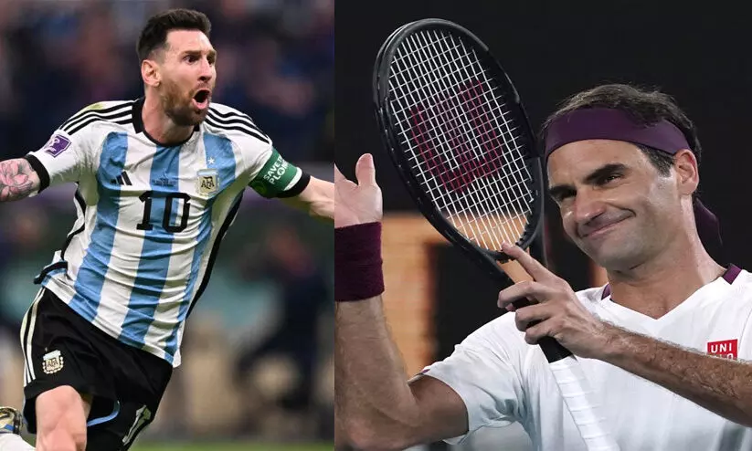 ‘ഒരു മാന്ത്രികനെ പോലെയാണ് അദ്ദേഹം ഡ്രിബിൾ ചെയ്യുന്നത്, പാസുകളിൽ പോലും ഒരു കലയുണ്ട്’; മെസ്സിയെ പുകഴ്ത്തി ഫെഡറർ ‘ഒരു മാന്ത്രികനെ പോലെയാണ് അദ്ദേഹം ഡ്രിബിൾ ചെയ്യുന്നത്, പാസുകളിൽ പോലും ഒരു കലയുണ്ട്’; മെസ്സിയെ പുകഴ്ത്തി ഫെഡറർ