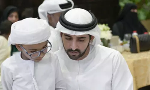 ഓ​ട്ടി​സം കു​ട്ടി​ക​ൾ​ക്കൊ​പ്പം ഇ​ഫ്താ​റി​ൽ പ​​ങ്കെ​ടു​ത്ത്​ ശൈ​ഖ്​ ഹം​ദാ​ൻ