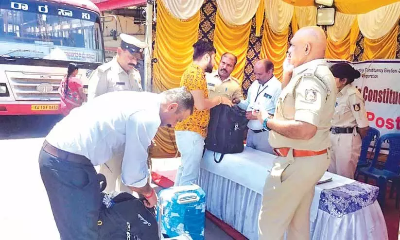 തെ​ര​ഞ്ഞെ​ടു​പ്പ്: പ​രി​ശോ​ധ​ന ശ​ക്തം