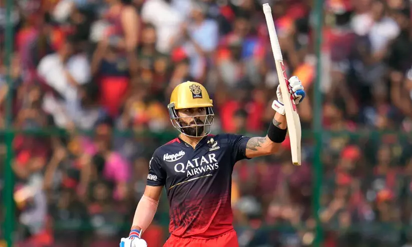 കിങ് കോഹ്ലി, അർധ സെഞ്ച്വറി (50); ബംഗളൂരുവിനെതിരെ ഡൽഹിക്ക് 175 റൺസ് വിജയ ലക്ഷ്യം കിങ് കോഹ്ലി, അർധ സെഞ്ച്വറി (50); ബംഗളൂരുവിനെതിരെ ഡൽഹിക്ക് 175 റൺസ് വിജയ ലക്ഷ്യം