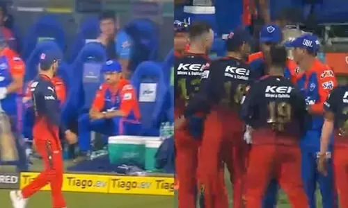 രൂക്ഷമായി നോക്കി കോഹ്ലി; മത്സരശേഷം കൈകൊടുക്കാതെ ഗാംഗുലി; വിഡിയോ വൈറൽ