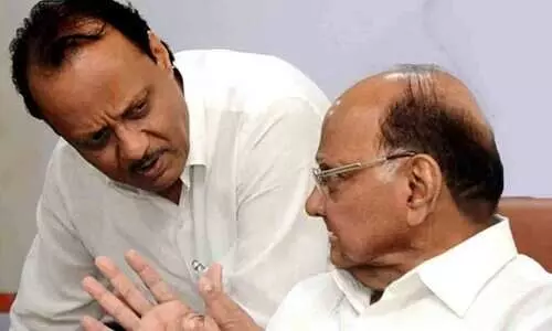 Ajit pawar and sharad pawar