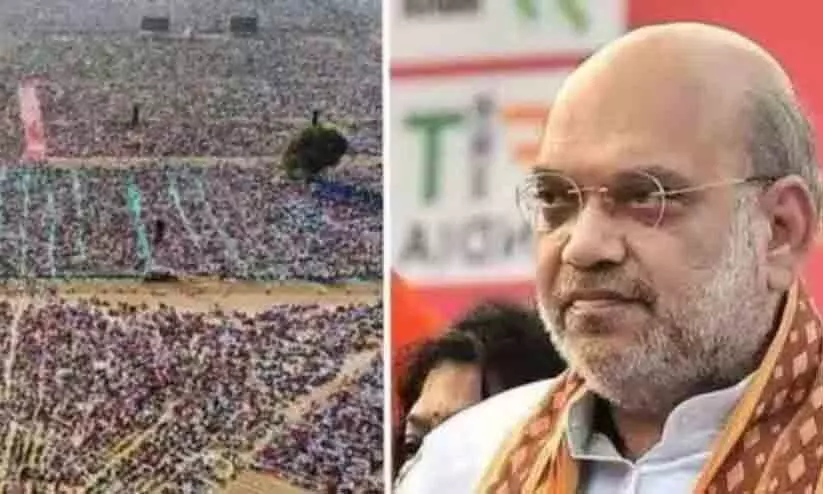 വെന്തുരുകുന്ന വെയിലിൽ ഇരുന്നവരെ പ്രശംസിച്ച് അമിത് ഷാ; പിന്നാലെ 13 മരണം, 50 പേർ ആശുപത്രിയിൽ -VIDEO വെന്തുരുകുന്ന വെയിലിൽ ഇരുന്നവരെ പ്രശംസിച്ച് അമിത് ഷാ; പിന്നാലെ 13 മരണം, 50 പേർ ആശുപത്രിയിൽ -VIDEO