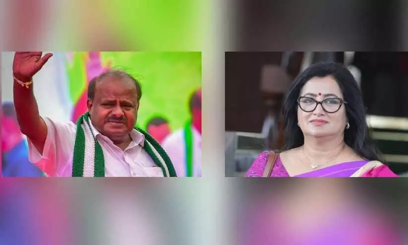 കുമാരസ്വാമി ഇരട്ട സീറ്റിൽ മത്സരിച്ചാൽ സുമലതയെ  രംഗത്തിറക്കാൻ ബി.ജെ.പി