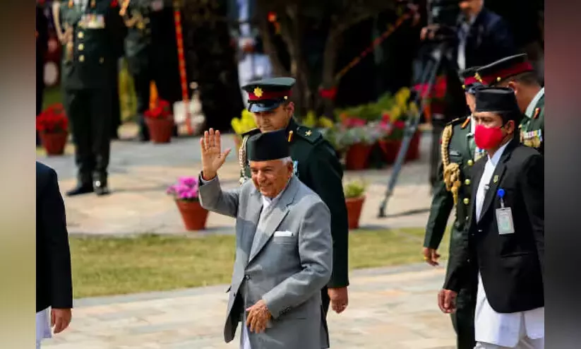 Nepal President Arrives At Delhi Airport To Be Treated At AIIMS After Being Diagnosed With Lung Infection Nepal President Arrives At Delhi Airport To Be Treated At AIIMS After Being Diagnosed With Lung Infection