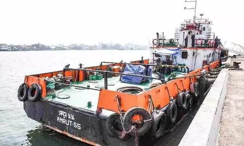 കപ്പലുകൾക്ക് കുടിവെള്ള വിതരണത്തിന് പുതിയ ബാർജ്