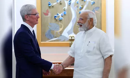 രാജ്യത്തുടനീളം നിക്ഷേപം നടത്താൻ പ്രതിജ്ഞാബദ്ധമാണ്; മോദിയെ കണ്ട് ആപ്പിൾ സി.ഇ.ഒ ടിം കുക്ക്