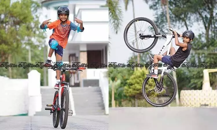 Cycling and Parkour stars Ishan and Orhan