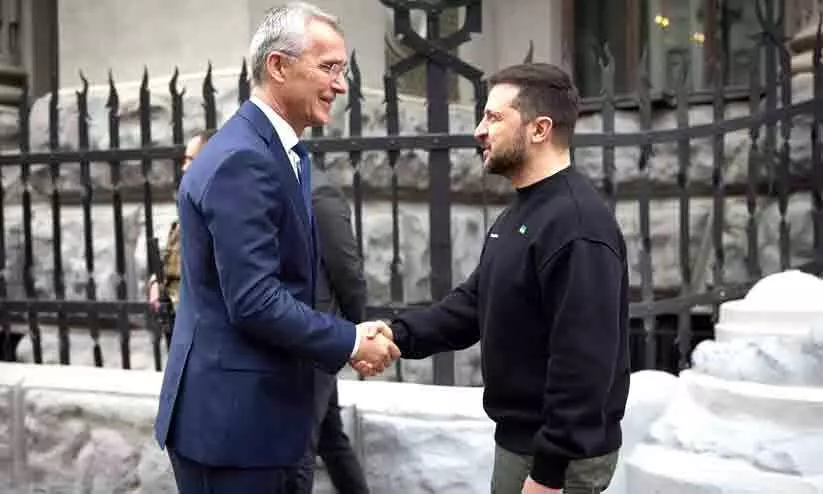 നാറ്റോ സെക്രട്ടറി ജനറൽ യുക്രെയ്നിൽ നാറ്റോ സെക്രട്ടറി ജനറൽ യുക്രെയ്നിൽ