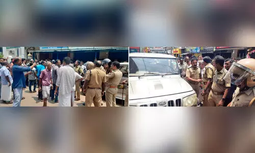 കടകളിൽ റെയ്ഡ്: പ്രതിഷേധവുമായി വ്യാപാരികൾ