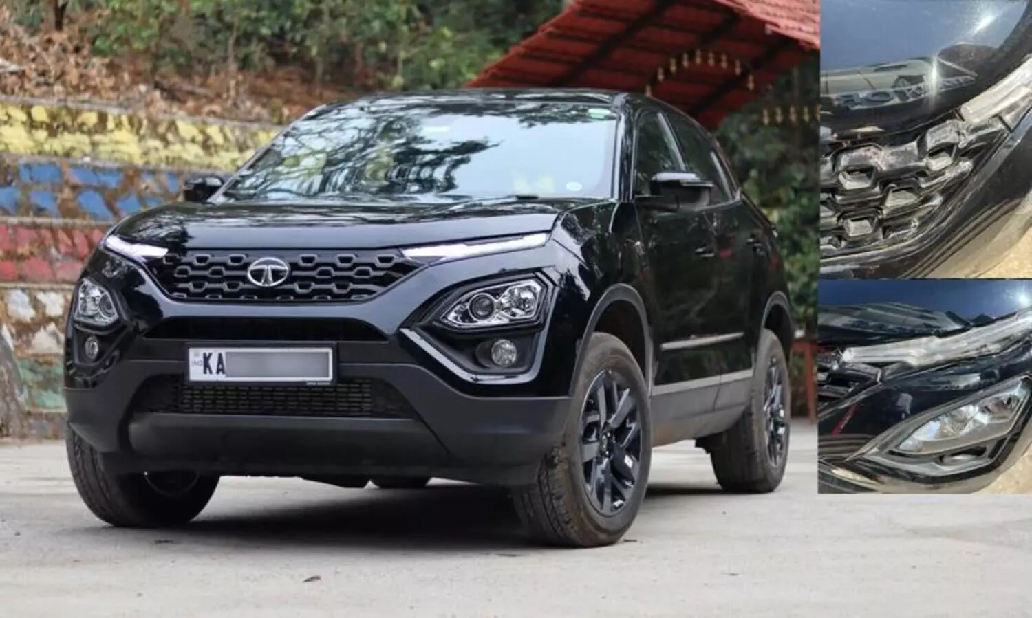 Tata Harrier bumper and grille melt in Bengaluru heat