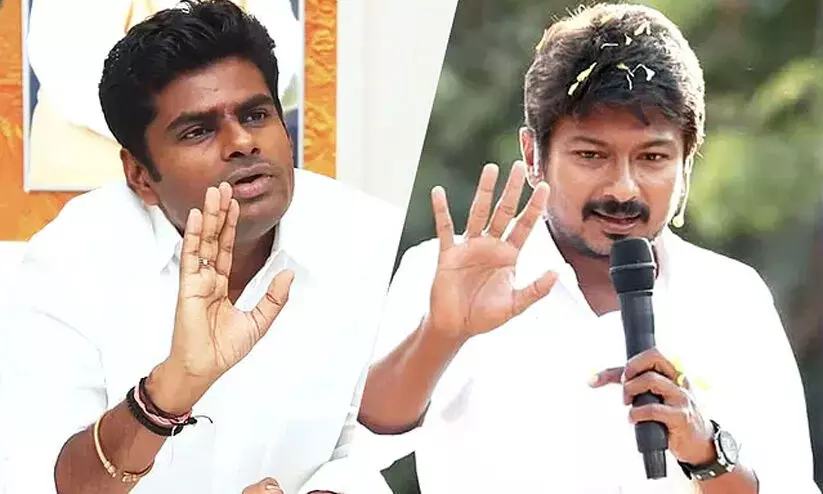 ആരോപണങ്ങൾ പിൻവലിച്ച് മാപ്പ് പറയണം, 50 കോടി നഷ്ടപരിഹാരം നൽകണം; ബി.ജെ.പി അധ്യക്ഷനെതിരെ വക്കീൽ നോട്ടീസ് അയച്ച് ഉദയനിധി സ്റ്റാലിൻ ആരോപണങ്ങൾ പിൻവലിച്ച് മാപ്പ് പറയണം, 50 കോടി നഷ്ടപരിഹാരം നൽകണം; ബി.ജെ.പി അധ്യക്ഷനെതിരെ വക്കീൽ നോട്ടീസ് അയച്ച് ഉദയനിധി സ്റ്റാലിൻ