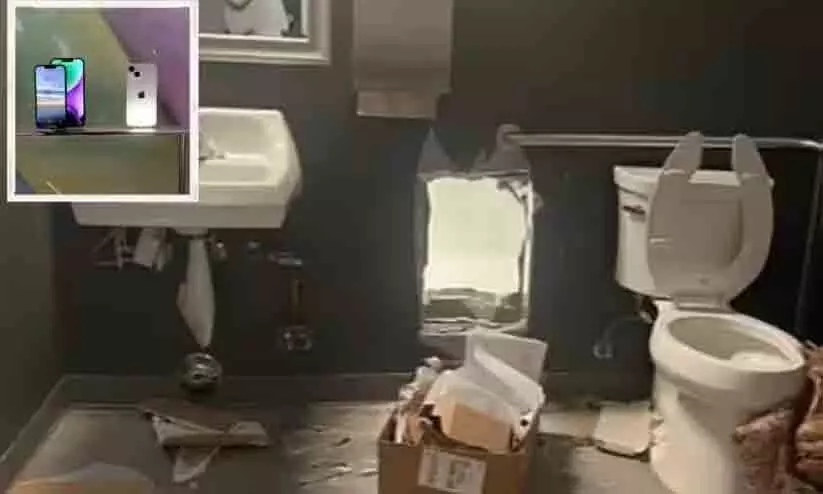 ശുചിമുറിയിൽ നിന്നു ആപ്പിൾ സ്റ്റോറിലേക്ക് തുരങ്കമുണ്ടാക്കി കവർച്ച; നാലുകോടിയോളം വിലവരുന്ന 436 ഐ‍ഫോണുകൾ മോഷ്ടിച്ചു