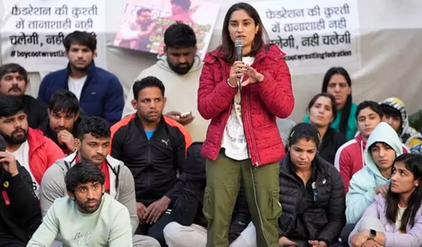 wrestlers protest wrestlers protest