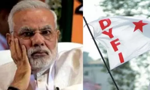 കേരളത്തിലെത്തുന്ന പ്രധാനമന്ത്രിയോട് 100 ചോദ്യങ്ങള്‍; യങ് ഇന്ത്യ കാമ്പയിനുമായി ഡി.വൈ.എഫ്.ഐ