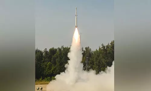 കടലിൽ നിന്ന് മിസൈൽ പ്രതിരോധം; ഇ​ന്റ​ർ​സെ​പ്റ്റ​ർ മി​സൈ​ൽ പരീക്ഷണ പറക്കൽ വിജയം