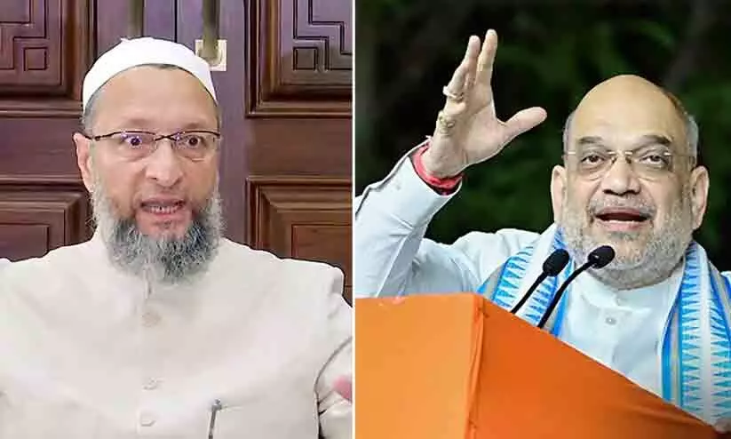 Asaduddin Owaisi, Amit Shah Asaduddin Owaisi, Amit Shah