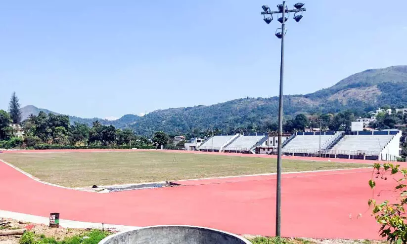 നെടുങ്കണ്ടം സിന്തറ്റിക് സ്റ്റേഡിയം നിർമാണം അവസാനഘട്ടത്തിലേക്ക്