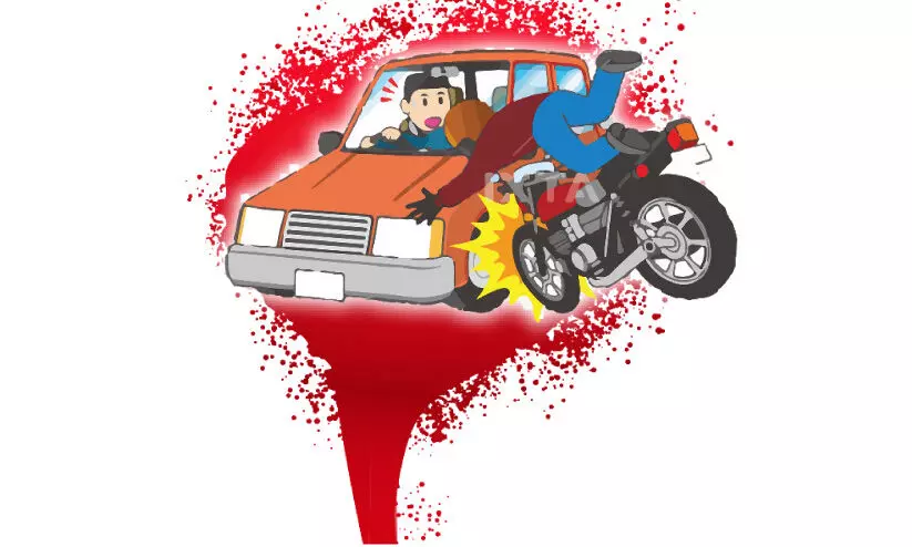ഇരുചക്ര വാഹനാപകടവും മരണവും കൂടി