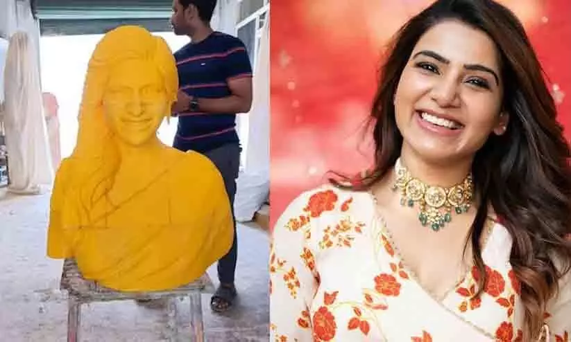 fan builds a temple for Samantha in Andhra Pradesh