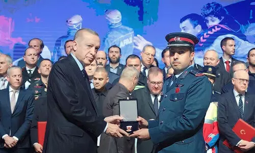 ഭുകമ്പ രക്ഷാപ്രവർത്തനം; ലഖ്​വിയക്ക്​ തുർക്കിയ സുപ്രീം പുരസ്​കാരം