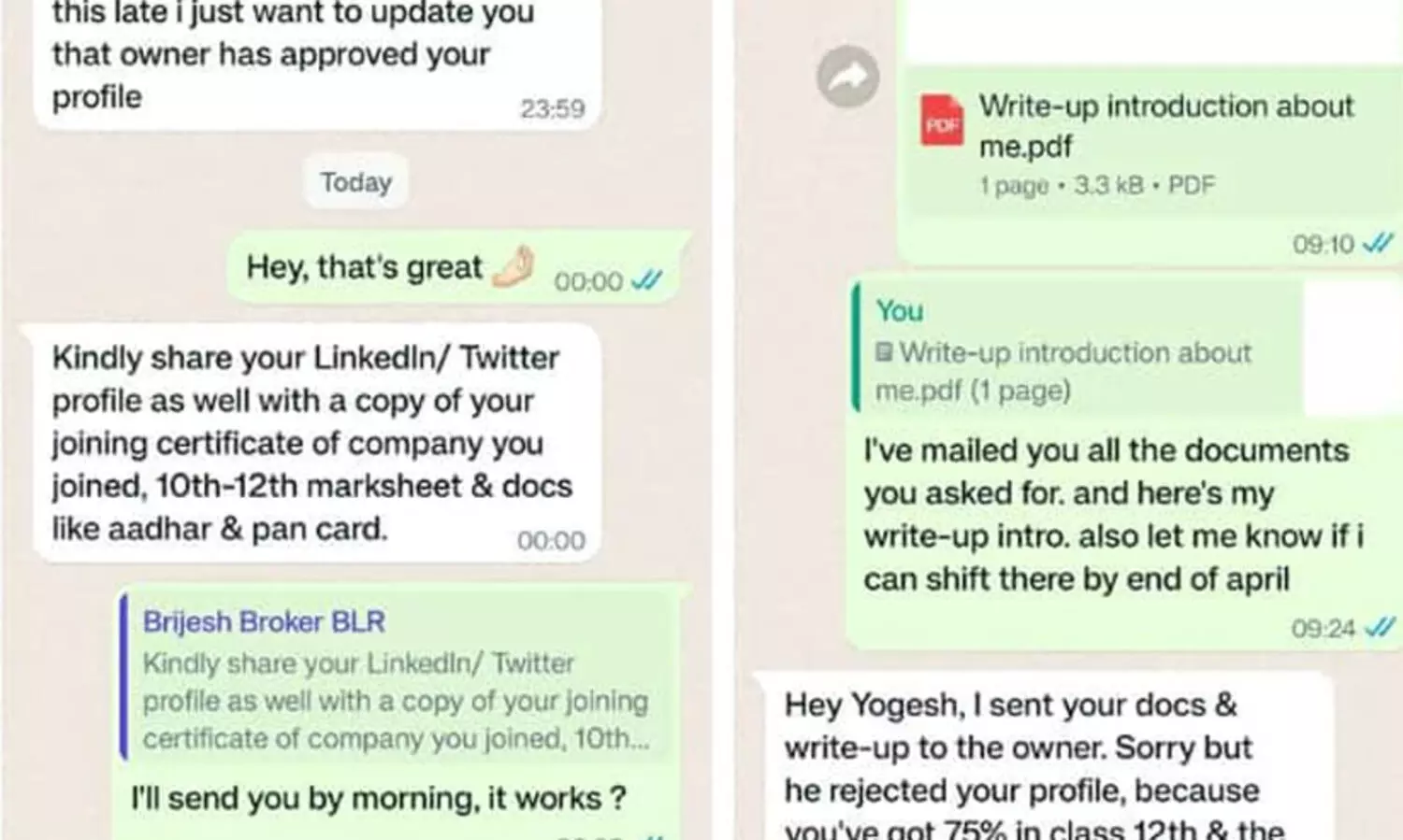 പ്ലസ് ടുവിന് മാർക്ക് കുറവ്; ബംഗളൂരുവിൽ യുവാവിന് ഫ്ലാറ്റ് നിഷേധിച്ചു