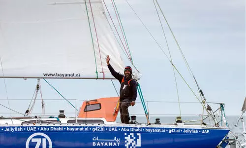 അഭിലാഷ്​ ടോമിയുടെ ചരിത്രനേട്ടം: യു.എ.ഇക്കും അഭിമാന നിമിഷം