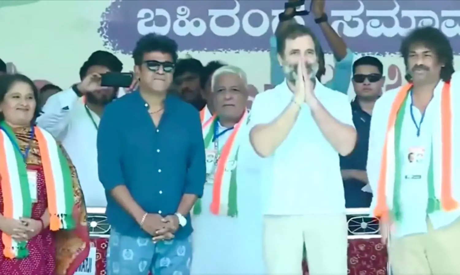 Shivarajkumar+ Rahul Gandhi