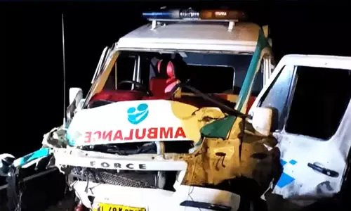 thrissur ambulance accident