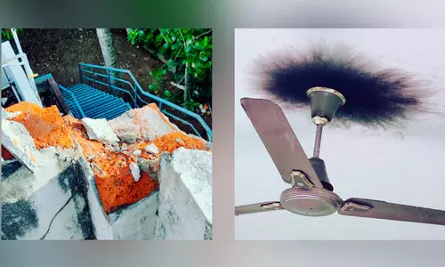 ഇടി-മിന്നലില്‍ വ്യാപക നാശനഷ്ടം; വീട്ടുപകരണങ്ങള്‍ കത്തിനശിച്ചു