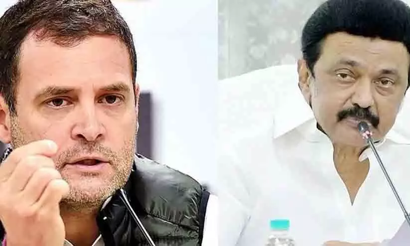 Rahul Gandhi, M K Stalin